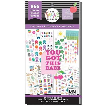 Me and My Big Ideas - Happy Planner Sticker Value Pack -Classic - Student - 866stuks