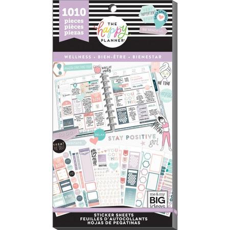 Me and My Big Ideas - Happy Planner Sticker Value pack - Wellness -1010Pieces