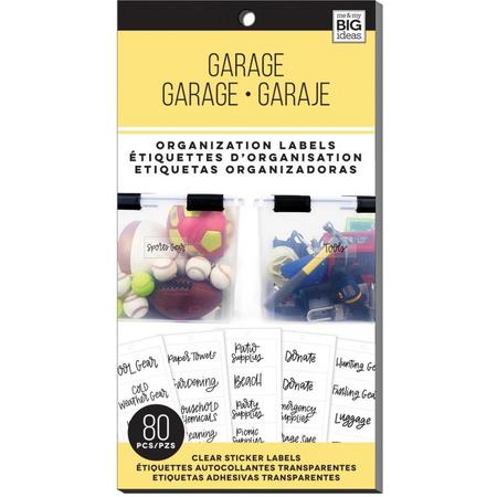 Me and My Big Ideas - Storage Labels - Garage - 80 stuks