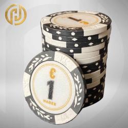 Hades Cashgame Classic Poker Chips €1,- (25 stuks)