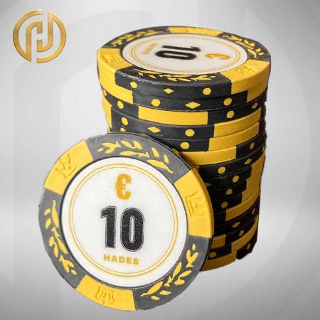 Hades Cashgame Classic Poker Chips €10,- (25 stuks)
