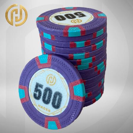 Hades MTT Classic Poker Chips 500 (25 stuks)