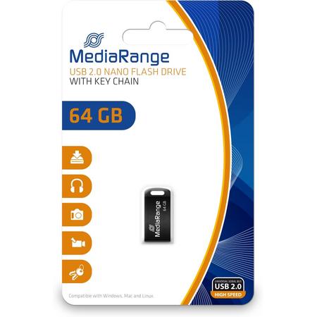 MediaRange Nano - USB-stick - 64 GB