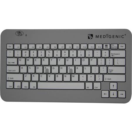 Hygiënisch Draadloos Toetsenbord Medigenic Wireless Keyboard Gray