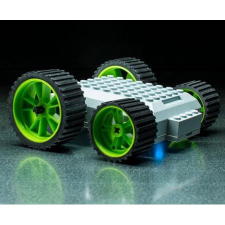 LEGO compatibele Electrische auto - Meeperbot 2.0 - bestuurbaar met telefoon App voor iOS en Android -