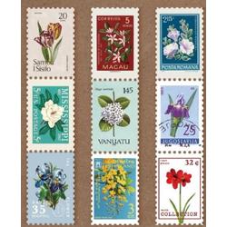 Postzegel Tape - Planten 2 - Washi tape Flowers - Tape in postzegelvorm - Leuk voor oa. Bulletjournal, Scrapbooking, Agendas en Kaarten maken