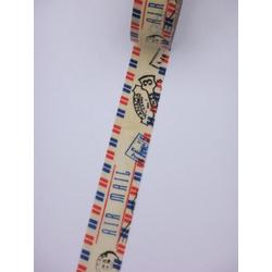 Washi Tape Air Mail - 10 meter x 1,5 cm. Masking Tape Luchtpost - Bulletjoural Tape - Tape voor Srapbooking
