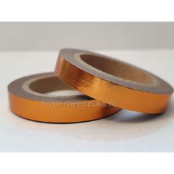 Washi Tape Foil Koper- 2 rollen - 10 meter x 7.5 mm. Masking Tape Copper
