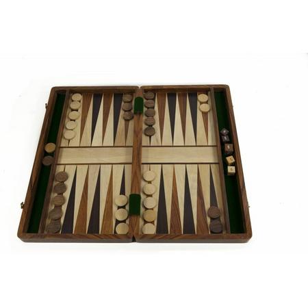 Prachtige handgemaakte Backgammon set 41 x 41  cm