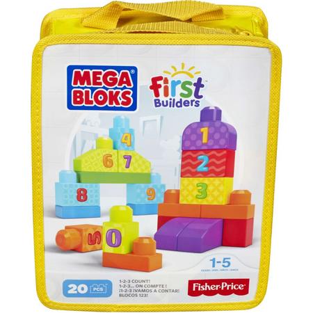 Mega Bloks First Builders 1 2 3 Tellen - Constructiespeelgoed
