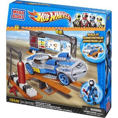 Mega Bloks Hot Wheels Speed Racer Pit Stop - Constructiespeelgoed