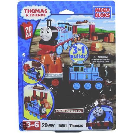 Mega Bloks Thomas de Trein & Tender (Thomas met 2 wagonnen)