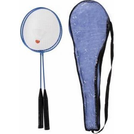 Badminton set - Mega Creative - 2 badmintonrackets inclusief hoes en shuttle - voor recreatief gebruik