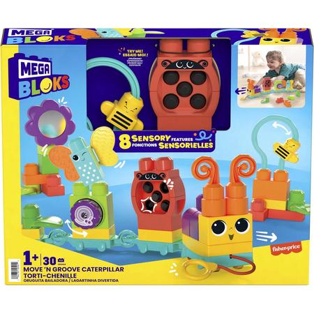 Mega Bloks Moove n Groove Caterpillar - Sensorisch Speelgoed