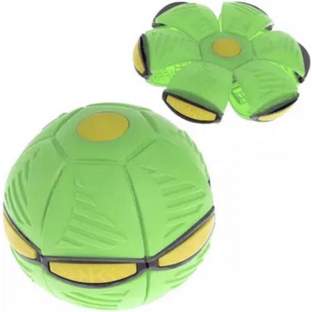 Megatrash UFO Magic bal - Frisbee bal - Fidget bal - Decompressie bal – Speelgoed Bal – TikTok – Met LED verlichting - Groen