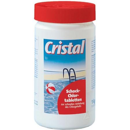 Meister4all Power kristal chloor Mini Flacon Desinfectie- en Anti-algmiddel voor Zwembaden - 1 kg (Chloor tabletten 90% actief chloor)