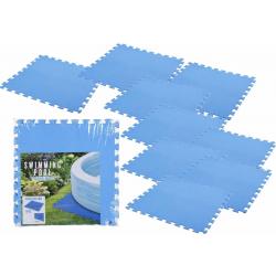 Meisterpool® Zwembad tegels - Set van 9 stuks - Bodem bescherming - Ondertegels - Ondervloer -  Foam tegels - Matten - Puzzelmat voor zwembad - zwembadtegels - 50x50x0.4cm / 2.25m2