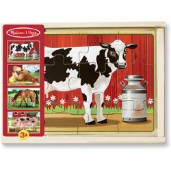 Melissa & Doug - Farm Animals Puzzles in a Box