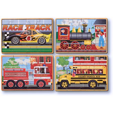 Melissa & Doug - Vehicle Puzzles in a Box
