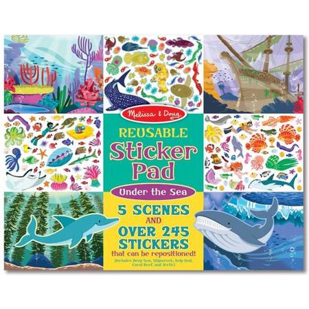 Melissa & Doug groot herbruikbaar stickerboek met stickers Oceaan
