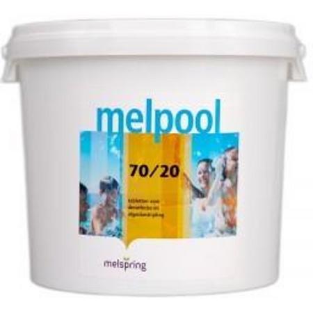 Melpool snel oplossende chloortabletten (70/20), 5 kilo