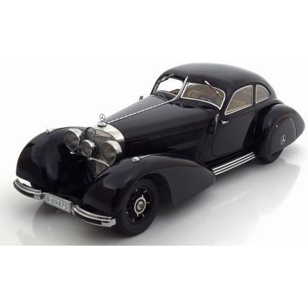 Mercedes 540K Autobahnkurier 1938 Zwart 1-18 KK-Scale Limited Edition 3000 Pieces