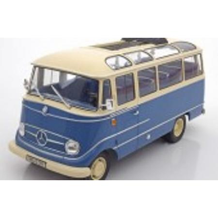 Mercedes-Benz O319 Bus 1960 Blauw/Beige 1-18 Norev Limited 1000 Pieces Metaal