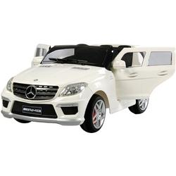 Accu voertuig Mercedes Benz ML63 - MP3 - Radio - Afstandsbediening - 12V motor - Ivoor-Wit