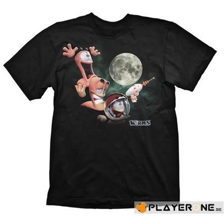 WORMS - T-Shirt Three Worms Moon Black (XL)