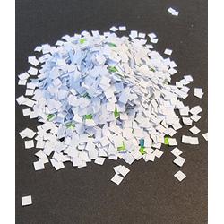 Confetti papier wit met groen 400 gr