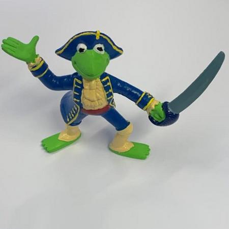 The muppet show - speelfiguurtje - Kermit als piraat - 8cm - kunststof.