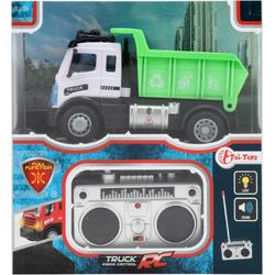 Toi-Toys vuilniswagen RC junior 14,5 x 6,5 x 9 cm wit/groen