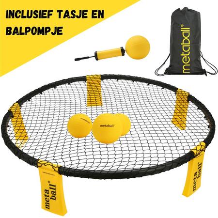 Metaball - Spikeball Set - Round Ball - Inclusief Tasje en Balpompje