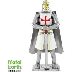 Metal Earth Iconx Templar Knight Modelbouwset Zilver/wit