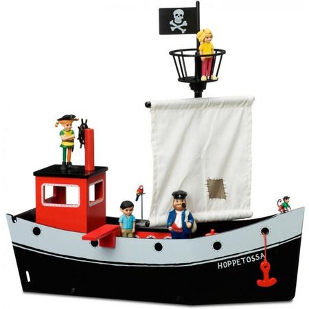 Pippi houten Piratenschip Hoppetossa 1 mast