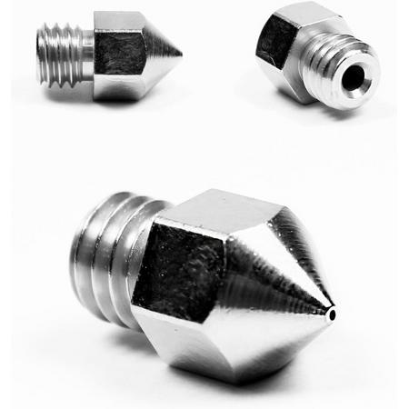 Micro Swiss Plated Wear Resistant Nozzle MK8 voor o.a. Creality (0.4 mm)