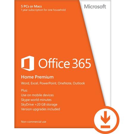 Microsoft Office 365 Home - 1 jaar abonnement (download)