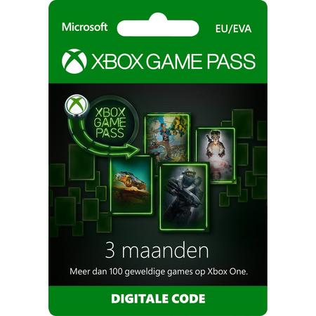 Microsoft Xbox Game Pass - 3 Maanden Abonnement - Xbox One