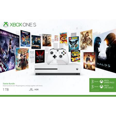 Xbox One S Console met 3 mnd Game Pass en 3 mnd Xbox Live - 1TB