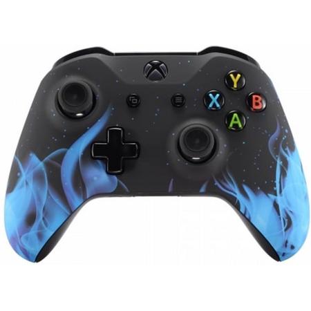 Xbox One S Custom Blue Fire Controller