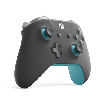 Xbox One S Draadloze Controller - Grijs & Blauw