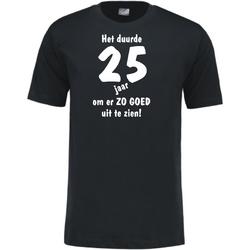 Mijncadeautje - Leeftijd T-shirt - Het duurde 25 jaar - Unisex - Zwart (maat XXL)