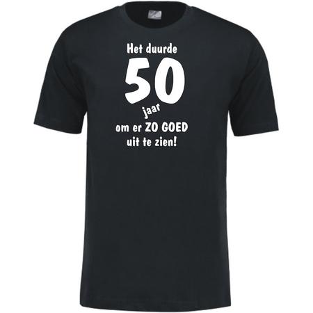 Mijncadeautje - Leeftijd T-shirt - Het duurde 50 jaar - Unisex - Zwart (maat 3XL)