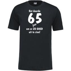 Mijncadeautje - Leeftijd T-shirt - Het duurde 65 jaar - Unisex - Zwart (maat M)