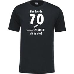Mijncadeautje - Leeftijd T-shirt - Het duurde 70 jaar - Unisex - Zwart (maat 3XL)