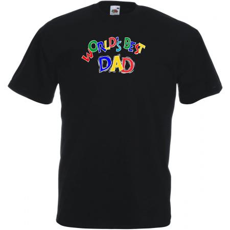Mijncadeautje - Unisex T-shirt - World´s Best Dad - zwart - maat M
