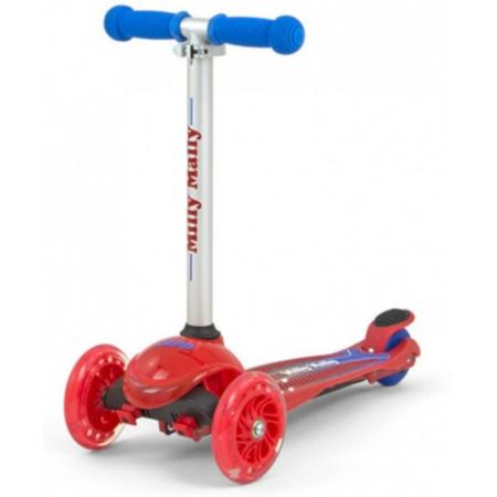 Milly Mally Kinderstep Zapp Scooter Junior Rood/zilver