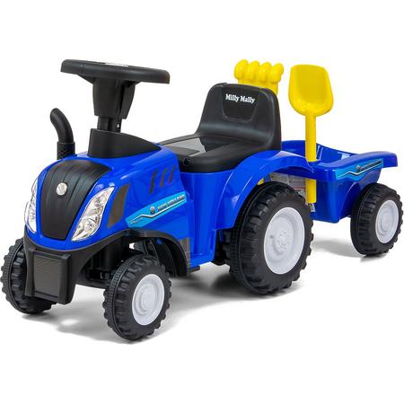 Milly Mally Tractor Ride On New Holland T7 56 Cm Blauw 4-delig