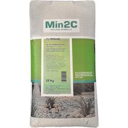 Min2C filterzand korrelgrootte 0,7-1,2 mm - 25kg - zwembad filter - vijver - kwartszand voor zandfiltersystemen - vuurgedroogd