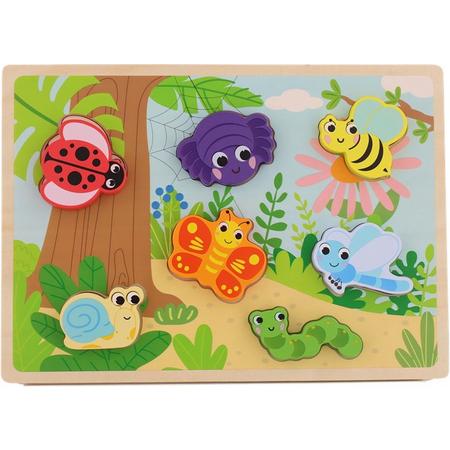 Houten puzzel - babyspeelgoed - peuterspeelgoed - schoencadeau - sinterklaas - mini matters houten puzzel